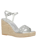 Alpargata Casual Westies Plateado Sintético Para Mujer