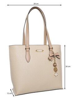 Foto 5 | Foto 5 | Bolsa Tote Westies Hbhuno2we Beige Sintetico Para Mujer