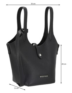 Foto 5 | Foto 5 | Bolsa Tote Westies Hbatenaswe Negro Sintetico Para Mujer