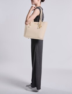 Foto 6 | Foto 6 | Bolsa Tote Westies Hbtelescope3we Beige Sintetico Para Mujer