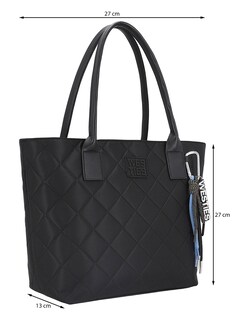 Foto 5 | Foto 5 | Bolsa Tote Westies Hbrhaegar6we Negro Textil Para Mujer