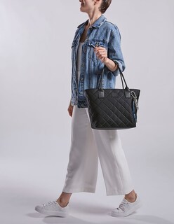 Foto 6 | Foto 6 | Bolsa Tote Westies Hbrhaegar6we Negro Textil Para Mujer