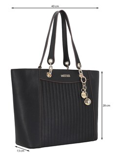 Foto 5 | Foto 5 | Bolsa Tote Westies Hbbaymaxwe Negro Sintetico Para Mujer