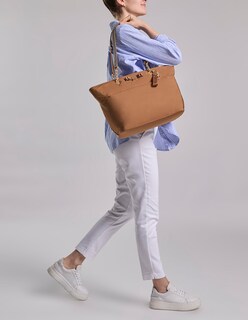 Foto 6 | Foto 6 | Bolsa Tote Westies Hbhomurawe Café Textil Para Mujer