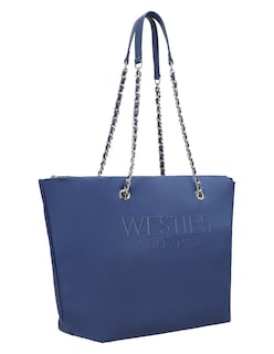 Foto 1 | Foto 1 | Bolsa Tote Westies Hbjahairawe Azul Textil Para Mujer