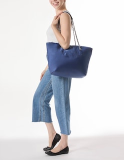 Foto 6 | Foto 6 | Bolsa Tote Westies Hbjahairawe Azul Textil Para Mujer
