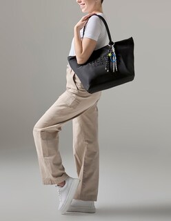 Foto 6 | Foto 6 | Bolsa Tote Westies Hblightwe Negro Textil Para Mujer