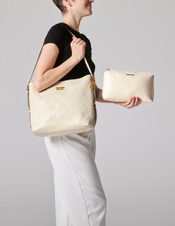 Foto 6 | Foto 6 | Bolsa Hobo Westies Hbvulumniawe Beige Sintetico Para Mujer