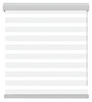 Persiana Enrollable Doble Capa Zebra Modelo Blanco