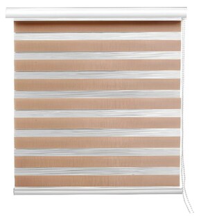 Foto 1 | Foto 1 | Persiana Enrollable Doble Capa Zebra Modelo Café