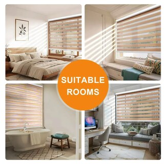 Foto 2 | Foto 2 | Persiana Enrollable Doble Capa Zebra Modelo Café