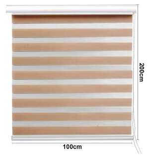 Foto 4 | Foto 4 | Persiana Enrollable Doble Capa Zebra Modelo Café