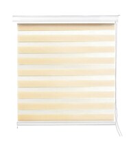 Persiana Enrollable Doble Capa Zebra Modelo Amarillo