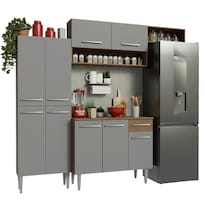 Cocina Integral Completa Modular Madesa Emilly 229cm Mg 18