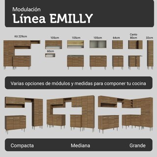 Foto 8 | Foto 8 | Cocina Integral Completa Modular Madesa Emilly 229cm Mm 19