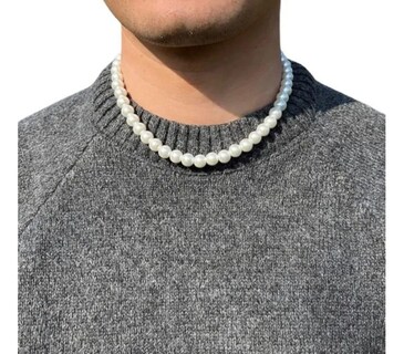 Foto 3 | Foto 3 | Collar De Perlas Para Hombre Ajustable Xtellar Modelo Blanco