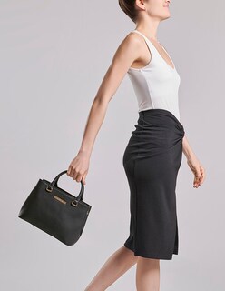 Foto 7 | Foto 7 | Bolsa Satchel Westies Hbnavidwe Negro Sintetico Para Mujer