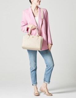 Foto 6 | Foto 6 | Bolsa Satchel Westies Hbanmona3we Beige Sintetico Para Mujer