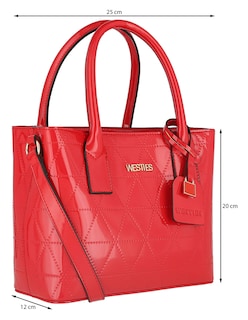 Foto 5 | Foto 5 | Bolsa Satchel Westies Hbzuazua3we Rojo Sintetico Para Mujer