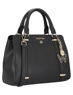 Foto 1 | Foto 1 | Bolsa Satchel Westies Hbsiouxsiewe Negro Sintetico Para Mujer