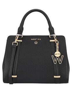 Foto 2 | Foto 2 | Bolsa Satchel Westies Hbsiouxsiewe Negro Sintetico Para Mujer