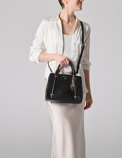 Foto 7 | Foto 7 | Bolsa Satchel Westies Hbsiouxsiewe Negro Sintetico Para Mujer