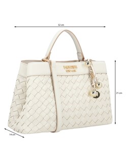 Foto 5 | Foto 5 | Bolsa Satchel Westies Hbbangkokwe Beige Sintetico Para Mujer