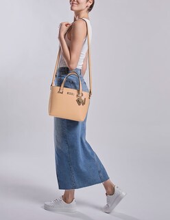 Foto 6 | Foto 6 | Bolsa Satchel Westies Hbsenna29we Beige Sintetico Para Mujer