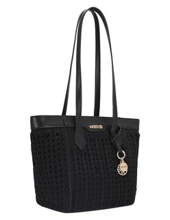 Foto 1 | Foto 1 | Bolsa Satchel Westies Hbtrecuwe Negro Textil Para Mujer
