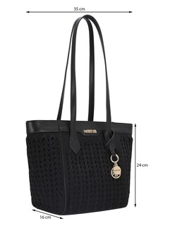 Foto 5 | Foto 5 | Bolsa Satchel Westies Hbtrecuwe Negro Textil Para Mujer