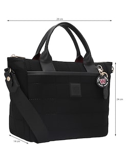 Foto 5 | Foto 5 | Bolsa Satchel Westies Hbaitna4we Negro Textil Para Mujer