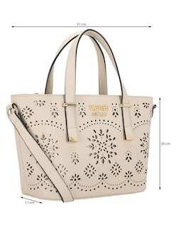 Foto 5 | Foto 5 | Bolsa Satchel Westies Hbsharadwe Beige Sintetico Para Mujer