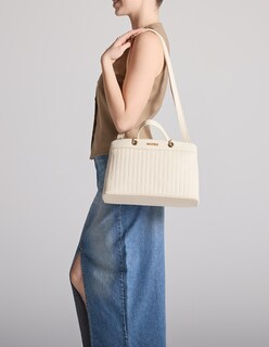 Foto 6 | Foto 6 | Bolsa Satchel Westies Hbrahulwe Beige Sintetico Para Mujer