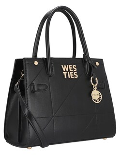 Foto 1 | Foto 1 | Bolsa Satchel Westies Hbkaena2we Negro Sintetico Para Mujer