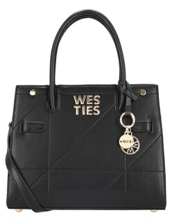 Foto 2 | Foto 2 | Bolsa Satchel Westies Hbkaena2we Negro Sintetico Para Mujer