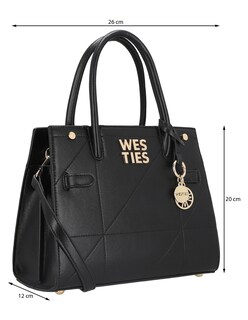 Foto 5 | Foto 5 | Bolsa Satchel Westies Hbkaena2we Negro Sintetico Para Mujer