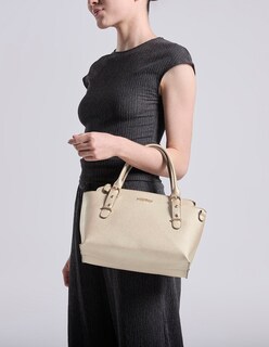 Foto 7 | Foto 7 | Bolsa Satchel Westies Hbolivio4we Dorado Sintetico Para Mujer