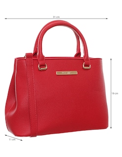 Foto 5 | Foto 5 | Bolsa Satchel Westies Hbnavidwe Rojo Sintetico Para Mujer