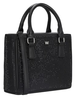 Foto 1 | Foto 1 | Bolsa Satchel Westies Hbsilvia2we Negro Textil Para Mujer