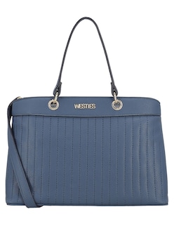 Foto 2 | Foto 2 | Bolsa Satchel Westies Hbrahulwe Azul Sintetico Para Mujer