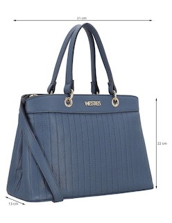 Foto 5 | Foto 5 | Bolsa Satchel Westies Hbrahulwe Azul Sintetico Para Mujer