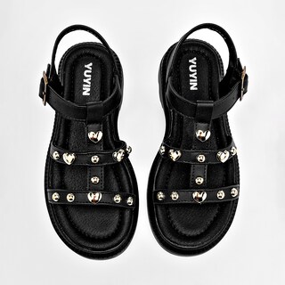 Foto 3 | Foto 3 | Sandalia Yuyin Negro Para Niña