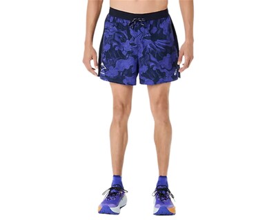 Foto 1 | Foto 1 | Short Asics Trail Running Fujitrail All Over Print 5In Azul para Hombre 2011D526.400