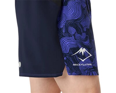Foto 5 | Foto 5 | Short Asics Trail Running Fujitrail All Over Print 5In Azul para Hombre 2011D526.400