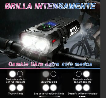 Foto 2 | Foto 2 | Set 10 Luces Para Bicicleta Recargables Modelo Multicolor