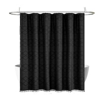 Cortina Para Baño Impermeable Modelo Negro