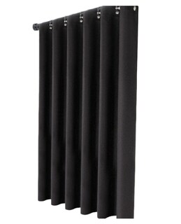 Foto 1 | Foto 1 | Cortina De Baño De Lino Premium Impermeable Modelo Negro