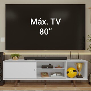 Foto 5 | Foto 5 | Mueble Mesa Para Tv Rack Madesa Torino Hasta 80'' Blanco