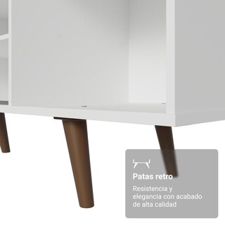 Foto 6 | Foto 6 | Mueble Mesa Para Tv Rack Madesa Torino Hasta 80'' Blanco