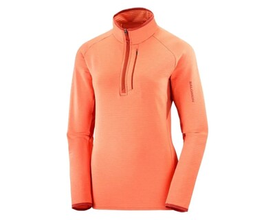 Foto 6 | Foto 6 | Sudadera Senderismo Salomon Essential Ltwarm Naranja Mujer L